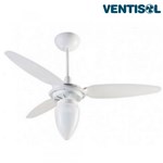 Ficha técnica e caractérísticas do produto Ventilador de Teto Wind 3 Pás 130W Branco Ventisol