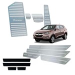 Ficha técnica e caractérísticas do produto Vinil + Soleira + Pedaleira + Descanso Hyundai Tucson 2017 Até 2018 Automático - Three Parts