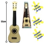 Ficha técnica e caractérísticas do produto Violão Brinquedo Infantil Instrumento Musical Som de Verdade B - Dm Toys