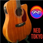 Ficha técnica e caractérísticas do produto Violao Elet Acustico Folk Seizi Neo Tokyo Solid Cutaway Bag