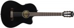 Ficha técnica e caractérísticas do produto Violao Fender Thinline Nylon com Case 096 2714 - Cn-140 Sce - 206 - Black