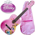 Ficha técnica e caractérísticas do produto Violão Infantil Rosa Nylon Princesas Disney Vip3 Phx + Capa