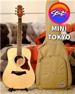 Ficha técnica e caractérísticas do produto Violão Seizi Folk Mini Tokyo Natural Satin + Bag
