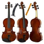 Ficha técnica e caractérísticas do produto Violino 1/2 Natural Brilho SV Espaleira Arco Breu Giannini