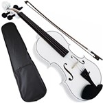 Ficha técnica e caractérísticas do produto Violino Barato 4/4 Branco Arco Breu + Case Completo - Constelação1