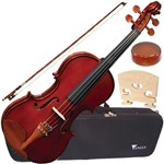 Violino Completo Estojo Extra Luxo 4/4 Ve441 Eagle + Case