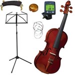Ficha técnica e caractérísticas do produto Violino Eagle Ve 441 Kit Partitura + Afinador + Cordas + Breu