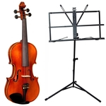Ficha técnica e caractérísticas do produto Violino Eagle VK844 4/4 Completo Case Breu Arco Espaleira Estante
