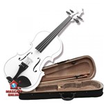 Violino Infantil 1/4 Branco Completo Estojo Luxo Acoustic Estudante