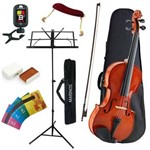 Ficha técnica e caractérísticas do produto Violino Marinos 3/4 Kit Partitura Afinador Espaleira Cordas