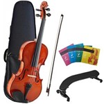 Ficha técnica e caractérísticas do produto Violino MARINOS Arco Breu Estojo 4/4 MV-44 + Cordas MS-VIOLIN + Espaleira MEA-056