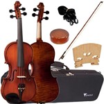 Ficha técnica e caractérísticas do produto Violino Completo Profissional 4/4 + Case Luxo Ve244 Eagle