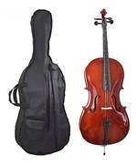 Ficha técnica e caractérísticas do produto Violoncelo Cello 4/4 Profissional C/ Case Tampo Maciço - Vivace