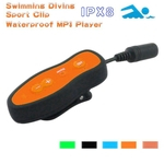 Ficha técnica e caractérísticas do produto Waterproof 8GB MP3 Player + 3,5 milímetros fone para Underwater Sports Swim Run Audio device