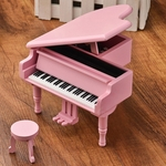 Ficha técnica e caractérísticas do produto Wooden Music Box criativa Simula??o Piano Music Box manivela Musical Box