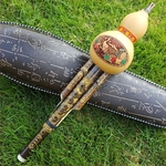 Ficha técnica e caractérísticas do produto Hulusi Chinese Handmade Hulusi Gourd Cucurbit Flauta Ethnic Musical Instrument Tone C Chave Bb para iniciantes amantes de música